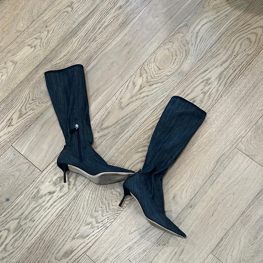 Miu Miu Black Heeled Boots with Stiletto Heel